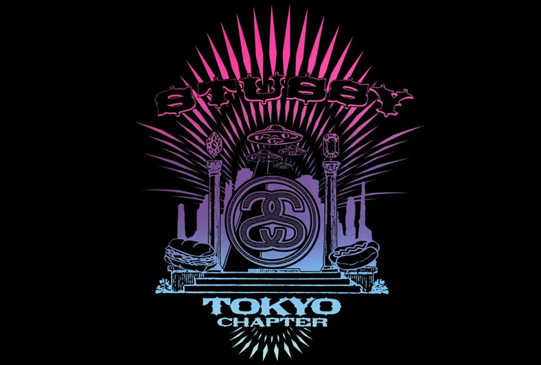 L●2005 Tシャツ STUSSY RISING TOKYO CHAPTER L○2005 Tシャツ STUSSY RISING TOKYO CHAPTER